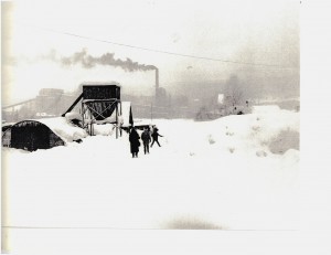 In the winter of 1993 I was sent to Siberia to work with the coal miners' union.  This is me in the landscape